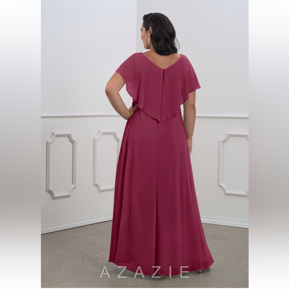 Azazie Eliza Dress in Mulberry - Picture 3 of 9